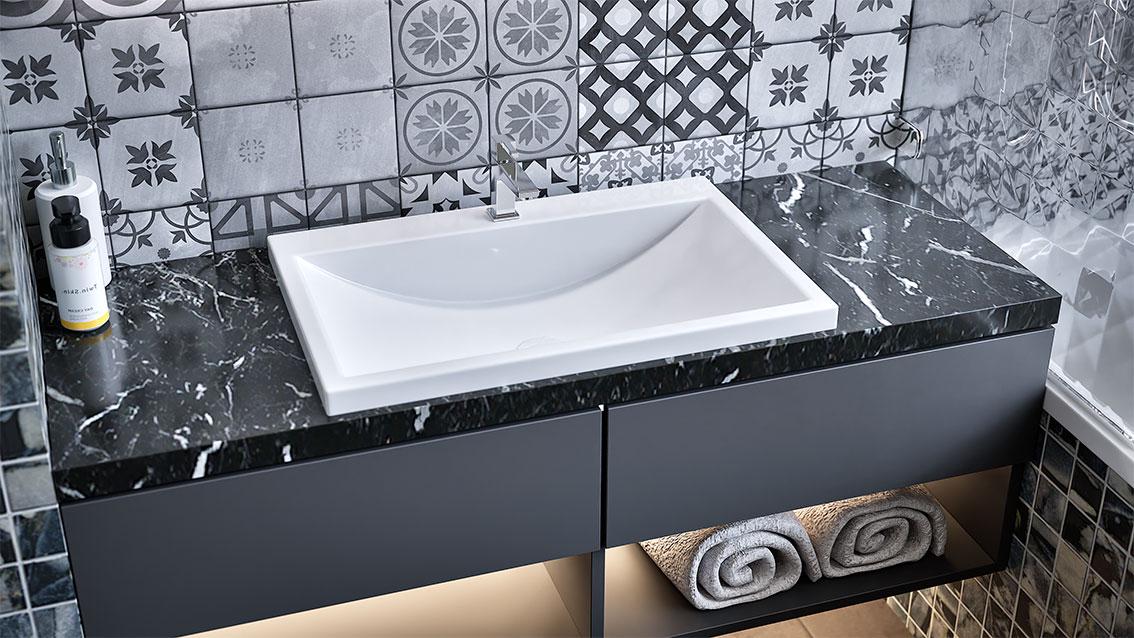 Умивальник накладний Status Braun Low White (695) - фото 6