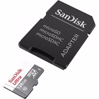 Карта памяти SanDisk microSD Class 10 UHS-I Ultra 128 GB (SDSQUNS-128G-GN6TA) - фото 2 Карта памяти SanDisk microSD Class 10 UHS-I Ultra 128 GB (SDSQUNS-128G-GN6TA) - фото 2