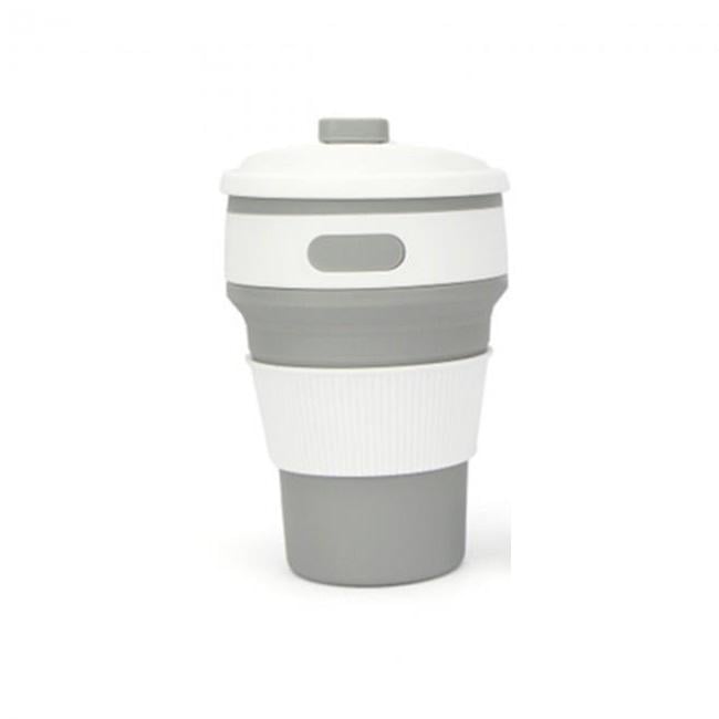 Стакан складной с крышкой 350 мл Серый (401865)