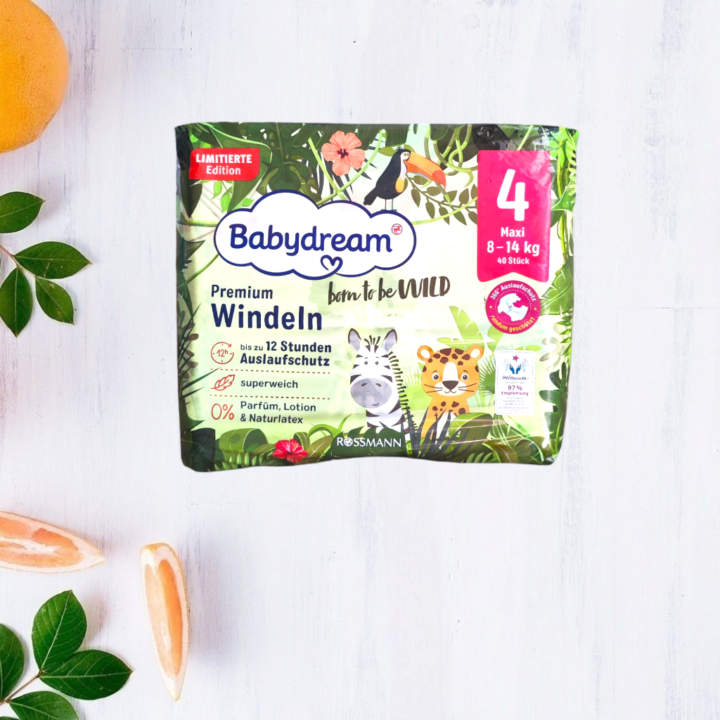 Підгузки Babydream born to be WILD Premium 4 Maxi 8-14 кг 40 шт.