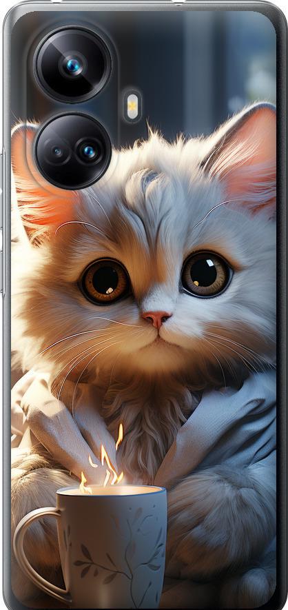 Чехол на Realme 10 Pro Plus White cat (5646u-2944-42517)