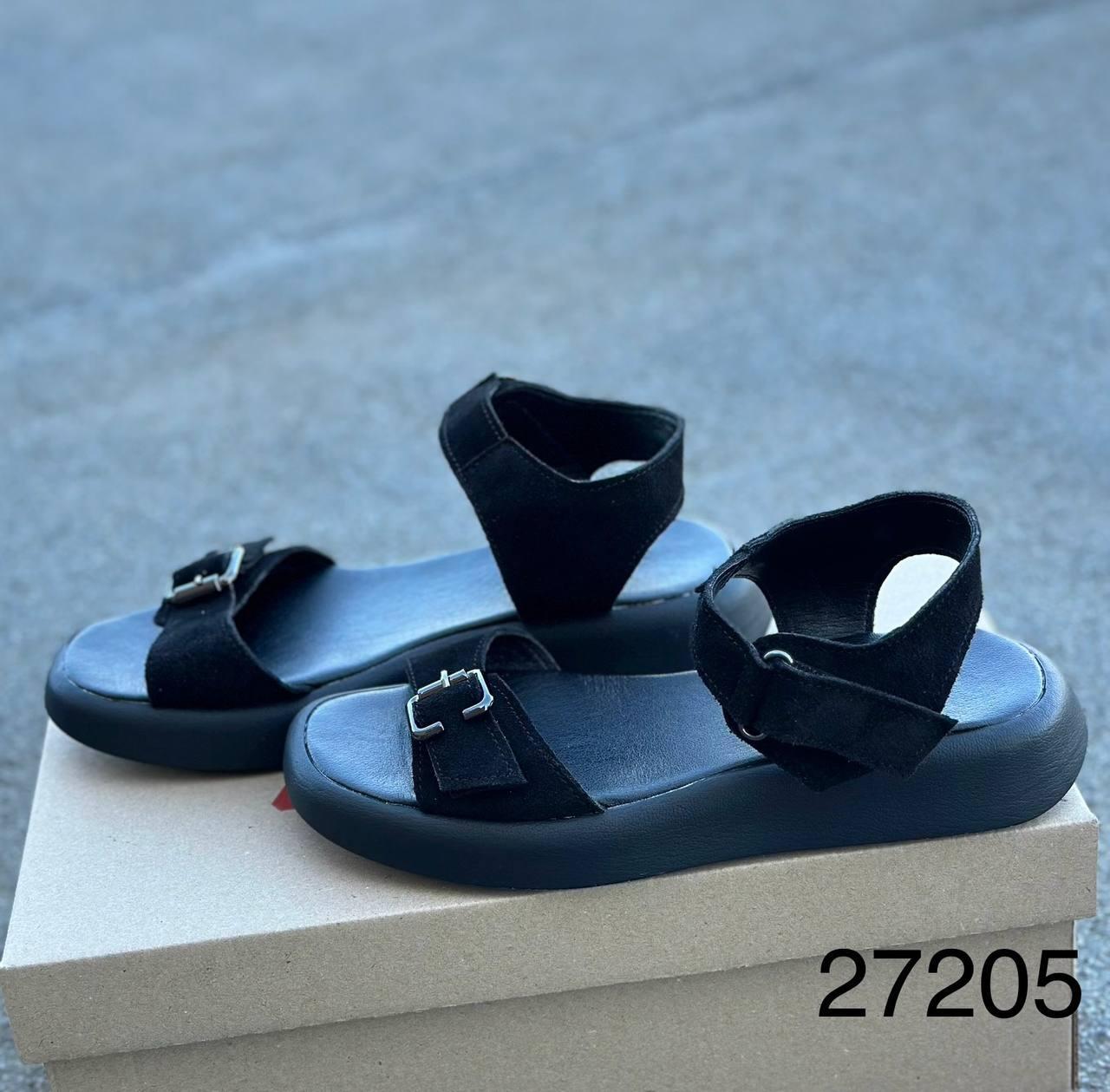 Босоножки женские премиум р. 36 Черный (27205) - фото 2 Босоножки женские премиум р. 36 Черный (27205) - фото 2