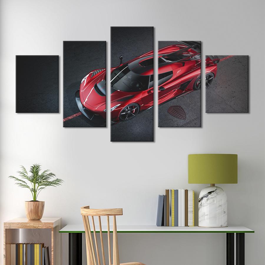 Картина на холсте Роскошный Koenigsegg Jesko Absolut 187x94 см (1241-52)