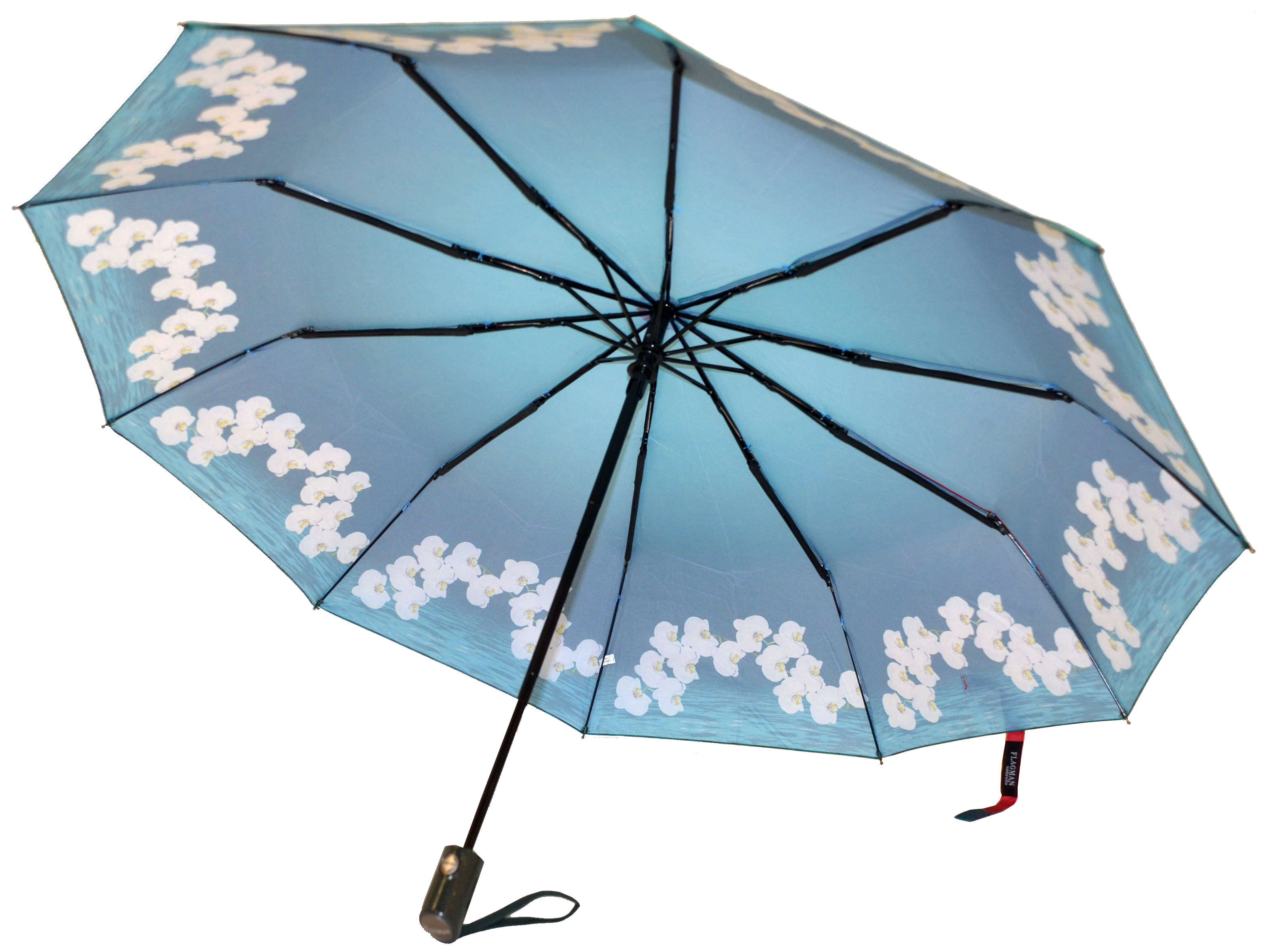 Парасолька жіноча автомат FLAGMAN F734 Зелений