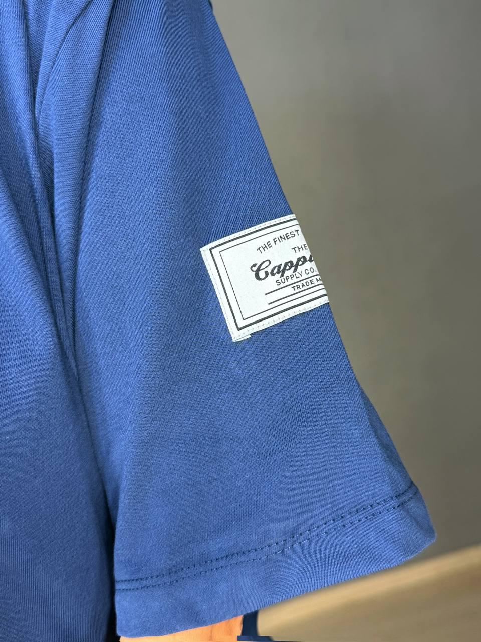 Костюм женский CAPPITONE 101212 футболка и брюки джоггеры со швом S Темно-синий (1689) - фото 7 Костюм женский CAPPITONE 101212 футболка и брюки джоггеры со швом S Темно-синий (1689) - фото 7