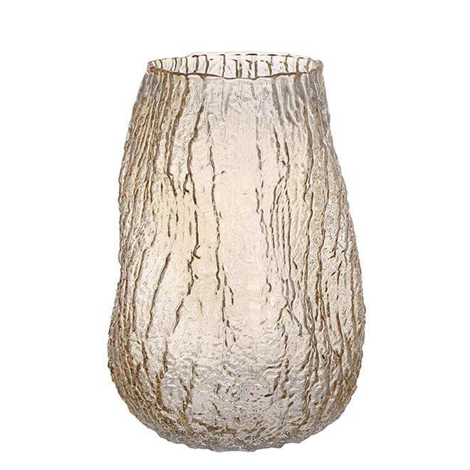 Ваза стеклянная Flora Амбер 25 см Коричневый (32949)