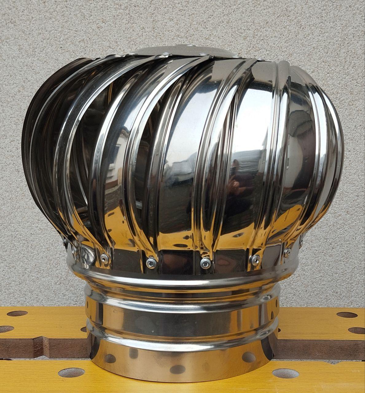 Турбодефлектор вентиляционный из нержавеющей стали 201 d 160 мм (23505659)