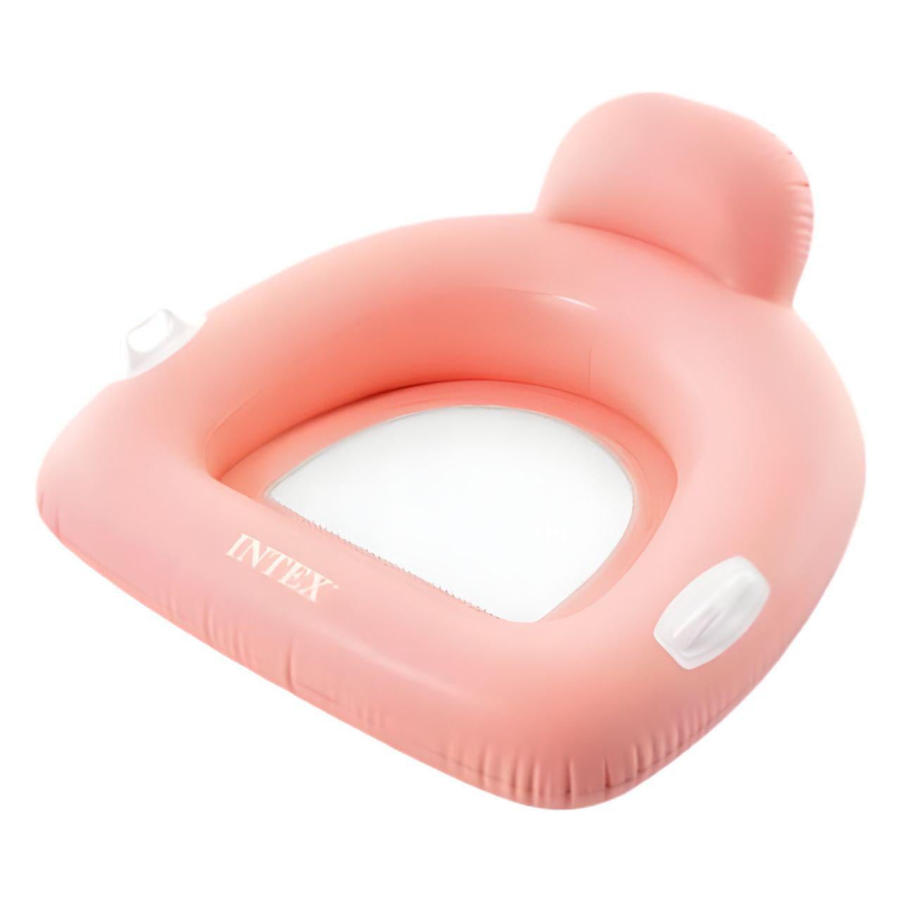 Надувной плотик Intex 56801 с ручками 114×107 см Розовый (32735941)