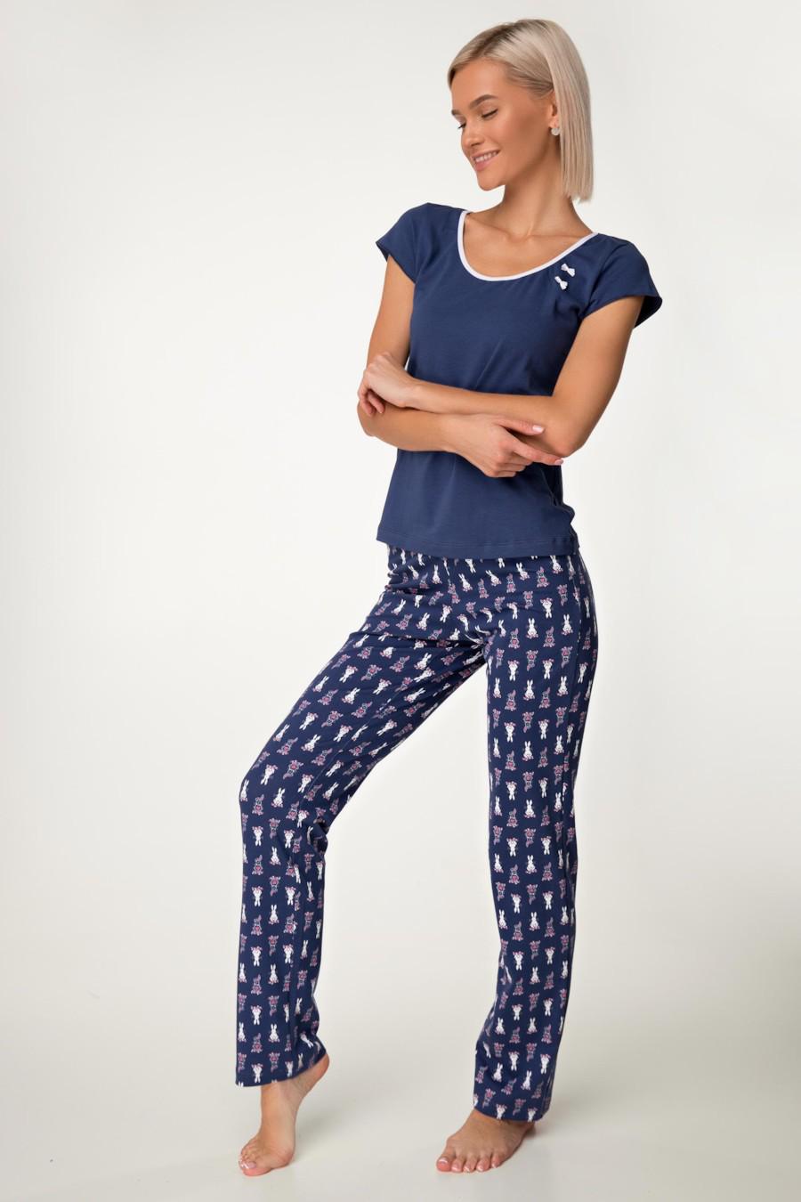 Комплект Sambario футболка/брюки р. 46/L Синий (62653)