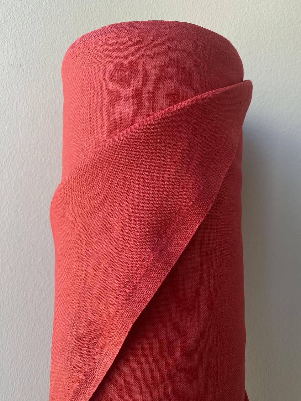 Ткань костюмная LINEN PLUS льняная 143 см 1427 Красный - фото 2 Ткань костюмная LINEN PLUS льняная 143 см 1427 Красный - фото 2