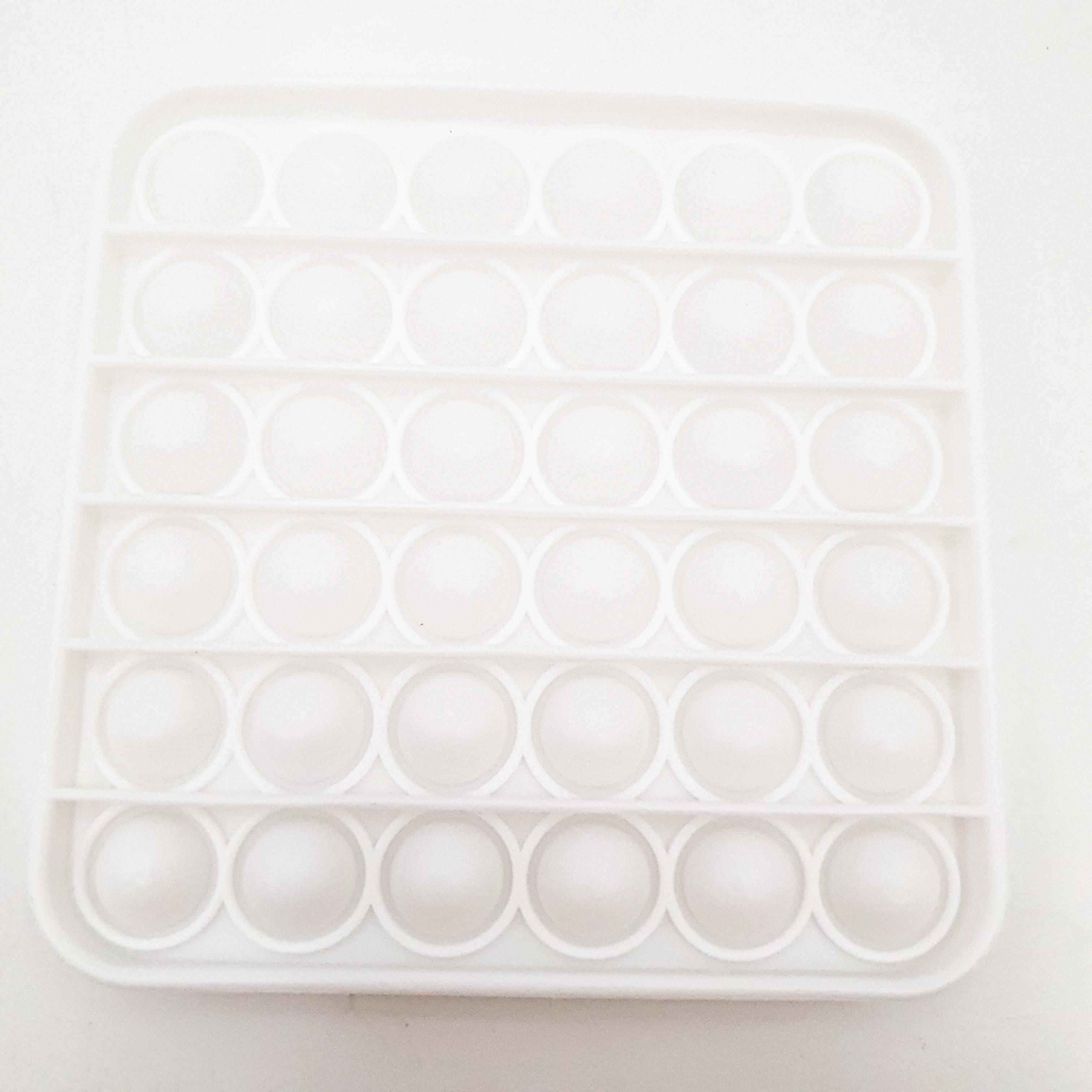 Бесконечная пупырка антистресс UKC Pop It Fidget квадрат Белый