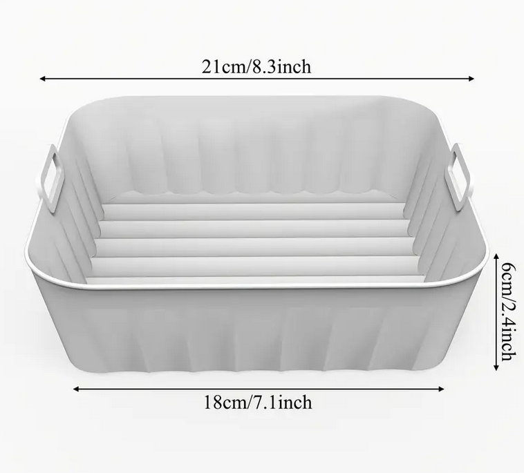 Форма силиконовая для аэрогриля ребристая мультипечи прямоугольная Желтый (SAM-319) - фото 7 Форма силиконовая для аэрогриля ребристая мультипечи прямоугольная Желтый (SAM-319) - фото 7