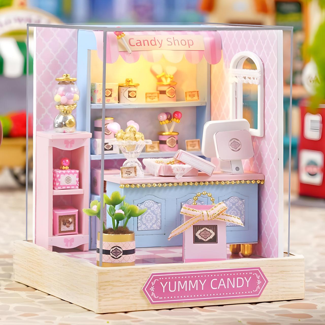 Конструктор 3D Румбокс Магазин солодощів своїми руками зі світлом (2483930982) - фото 10 Конструктор 3D Румбокс Магазин солодощів своїми руками зі світлом (2483930982) - фото 10