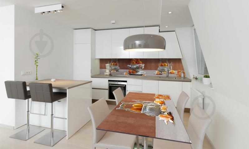 Наклейка виниловая на стол Zatarga «Мандарины в вазе» 600х1200 мм Z180407st