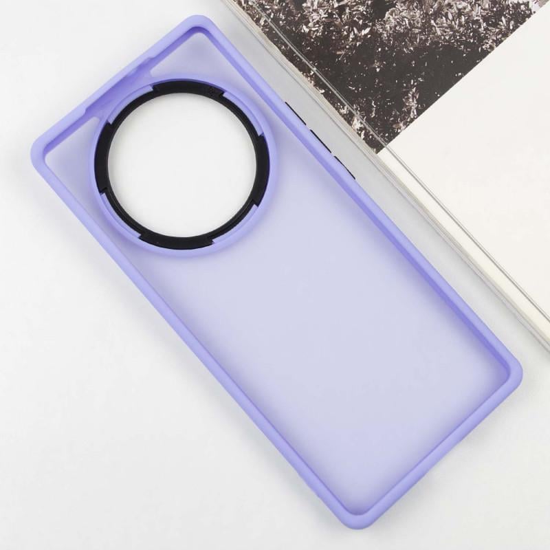 Противоударный чехол TPU+PC Lyon Frosted для Motorola Moto E40 Purple - фото 3