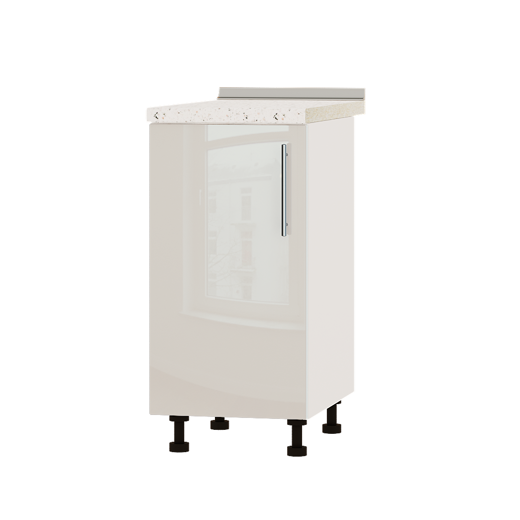 Шкаф нижний Эверест Акрил модуль Низ Н83-400 40х47х85 см Бьянко глянец/Белый (02082)