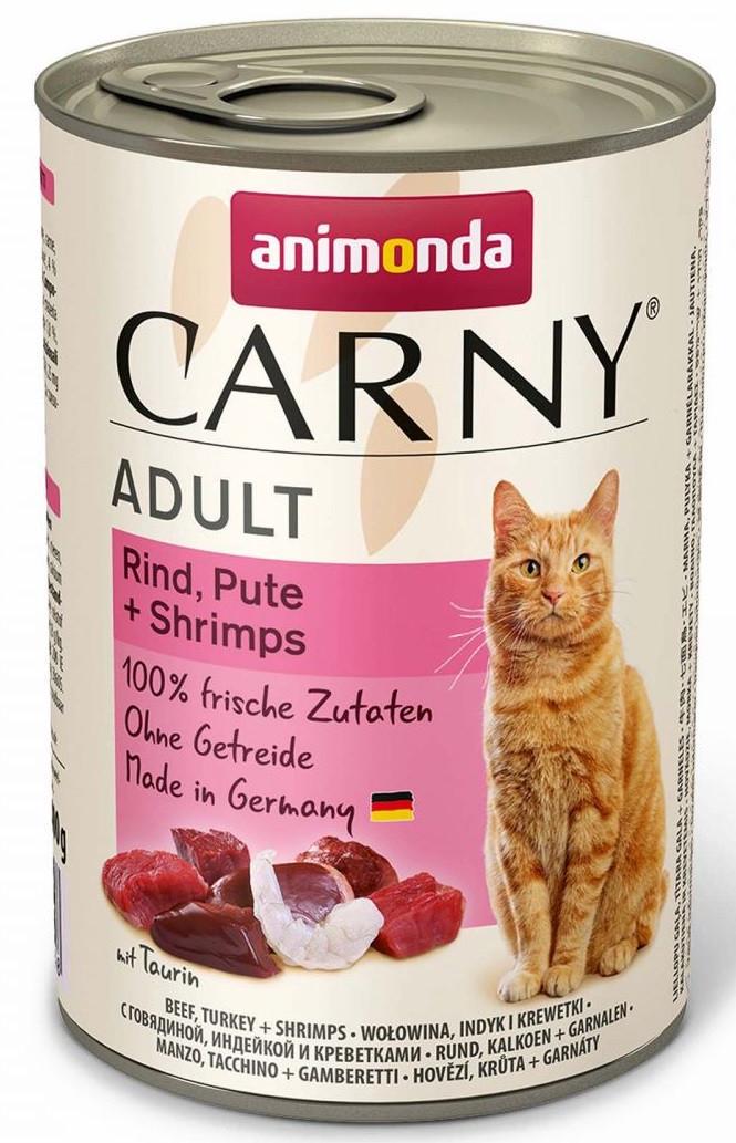 Корм влажный для кошек Animonda Carny Beef/Turkey/Shrimps 400 г (1830807777)