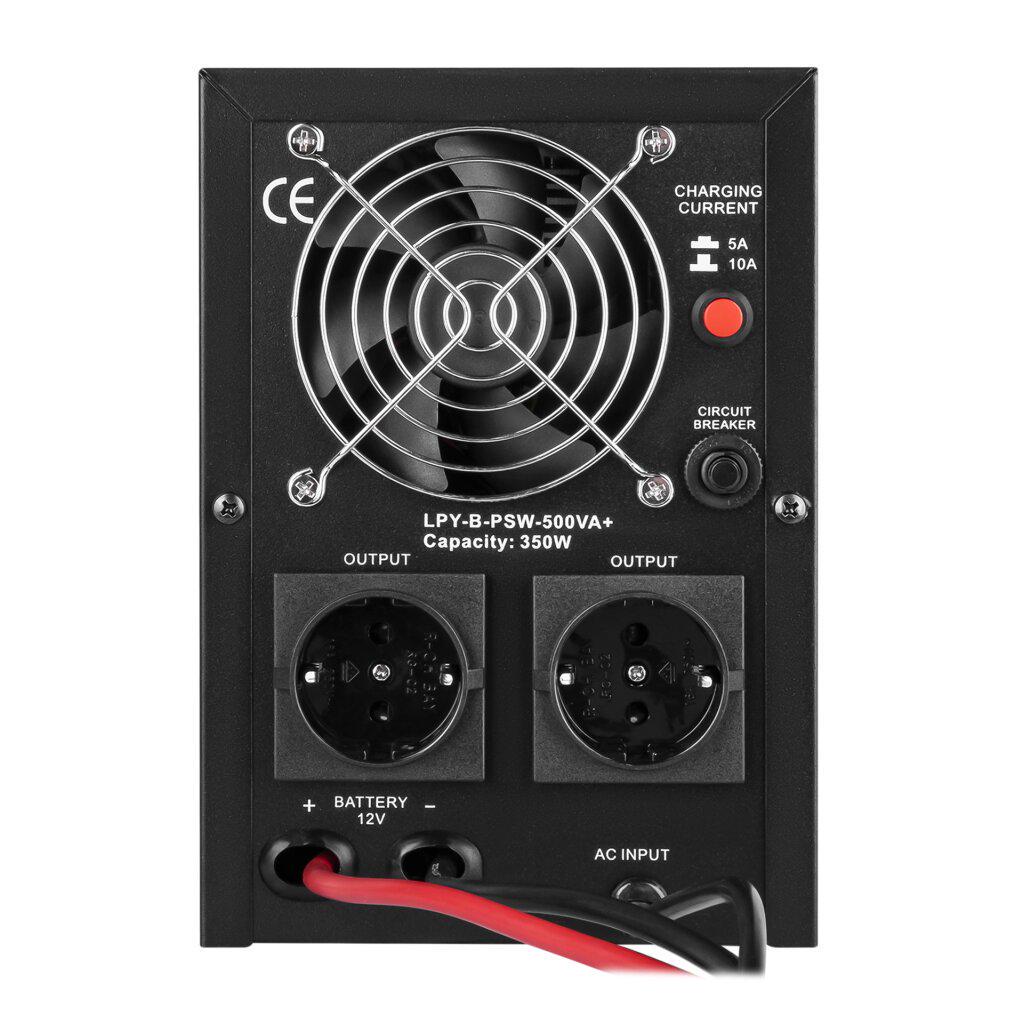 ИБП линейно-интерактивный LogicPower LPY-B-PSW-500VA+ с правильной синусоидой 350W (LP-4149) - фото 4 ИБП линейно-интерактивный LogicPower LPY-B-PSW-500VA+ с правильной синусоидой 350W (LP-4149) - фото 4
