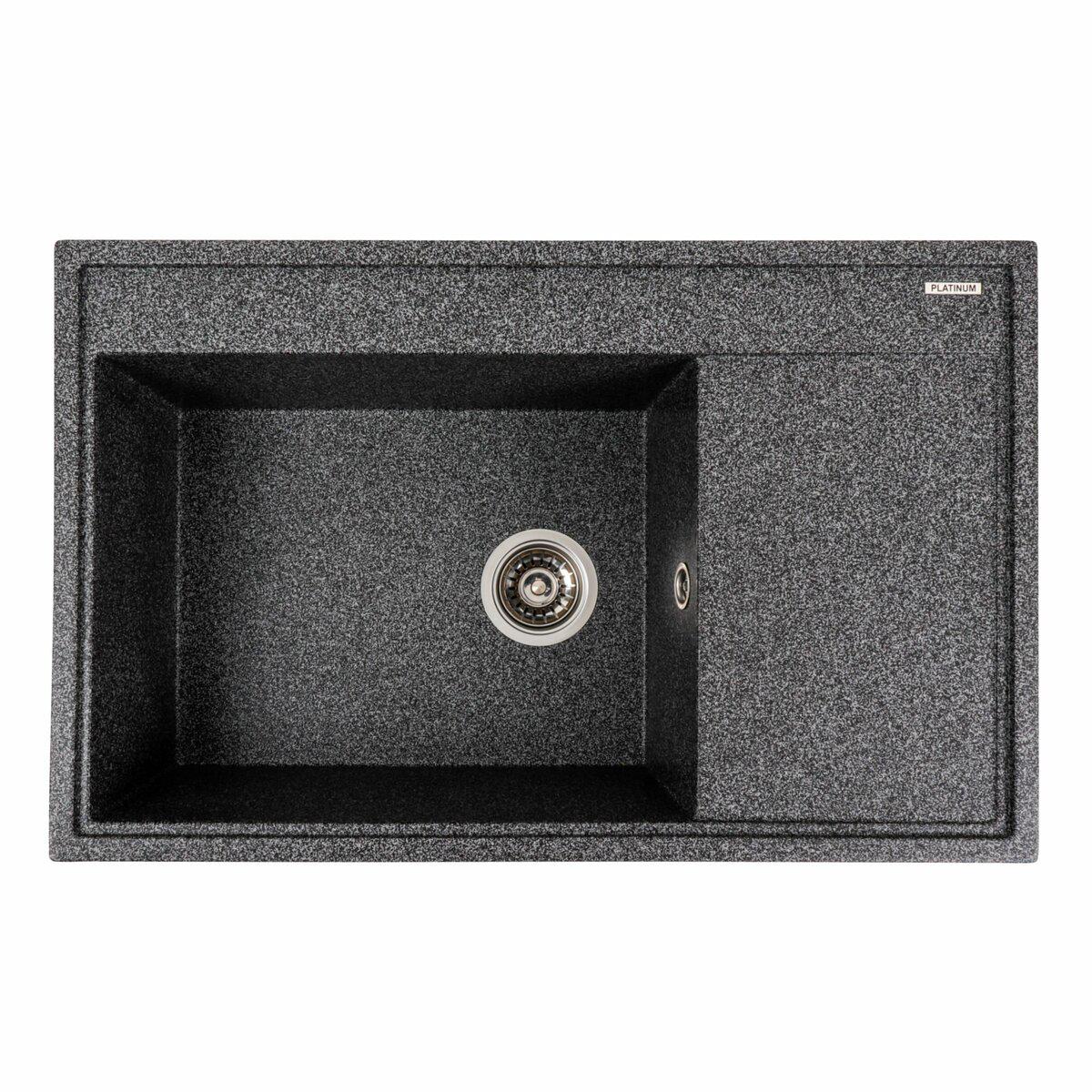 Мойка для кухни гранитная Platinum 7950 AZURIT Графитовый матовый (PLTM-SP000040282)