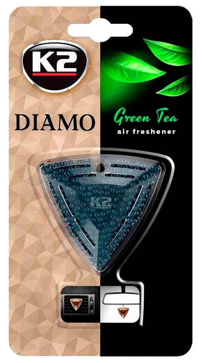Ароматизатор для авто K2 Diamo зелений чай 15 г (K20406)