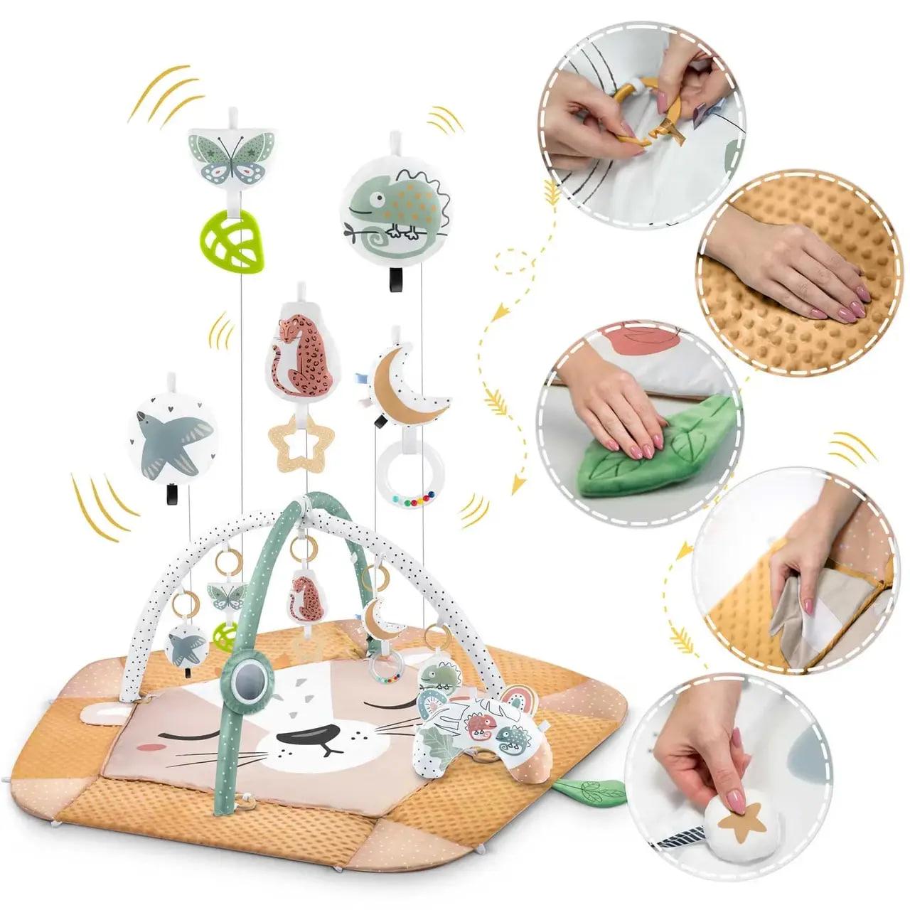 Развивающий интерактивный коврик для младенцев Nukido Lew - фото 4 Развивающий интерактивный коврик для младенцев Nukido Lew - фото 4