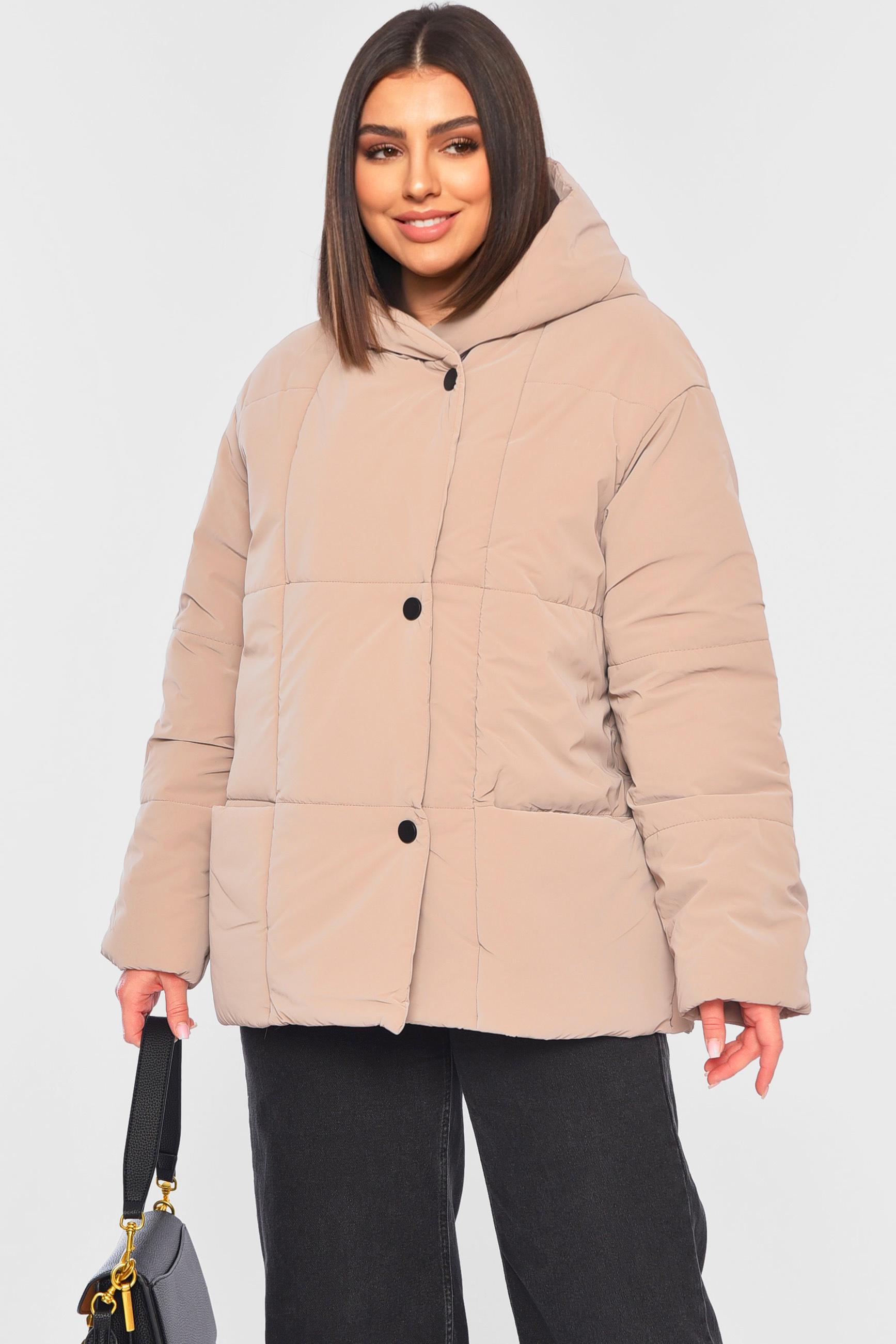 Куртка женская демисезонная L Бежевый (197280)