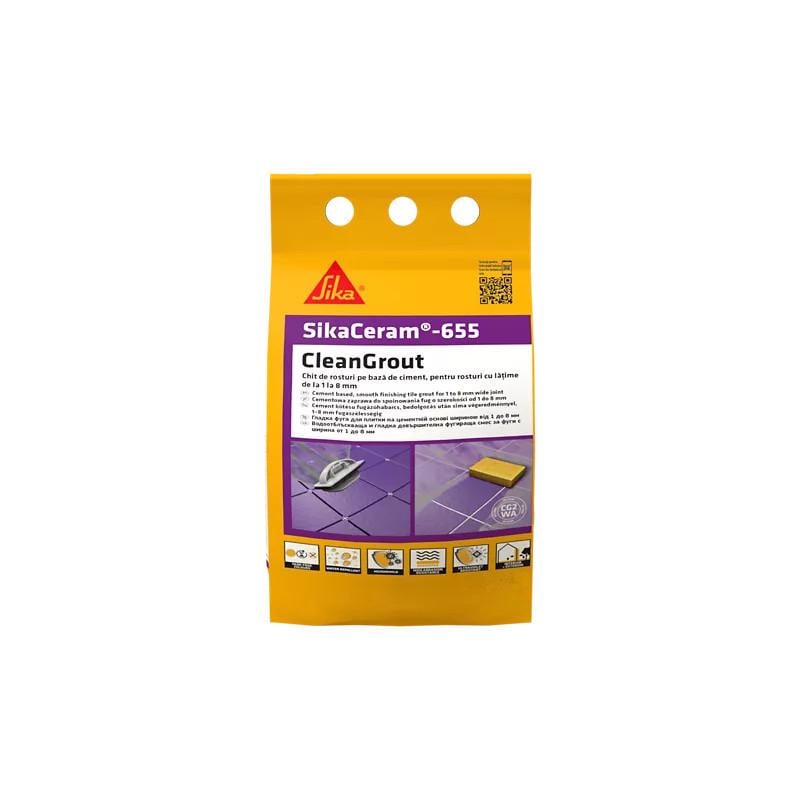 Затирка цементная Sikaceram-655 2 кг Белый (701055)