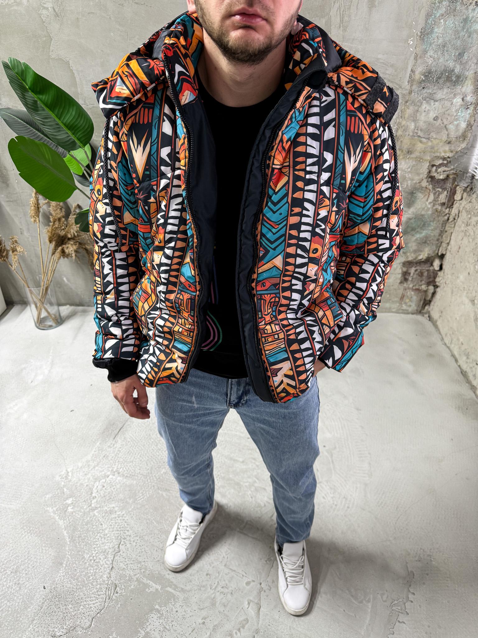 Куртка зимова зі знімним капюшоном 7-525 XL Різнокольоровий (37285)