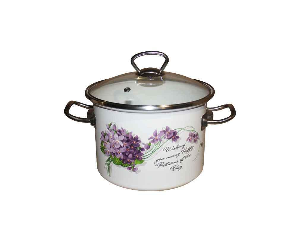 Кастрюля Idilia Виола 5,5 л Белый (I83117)