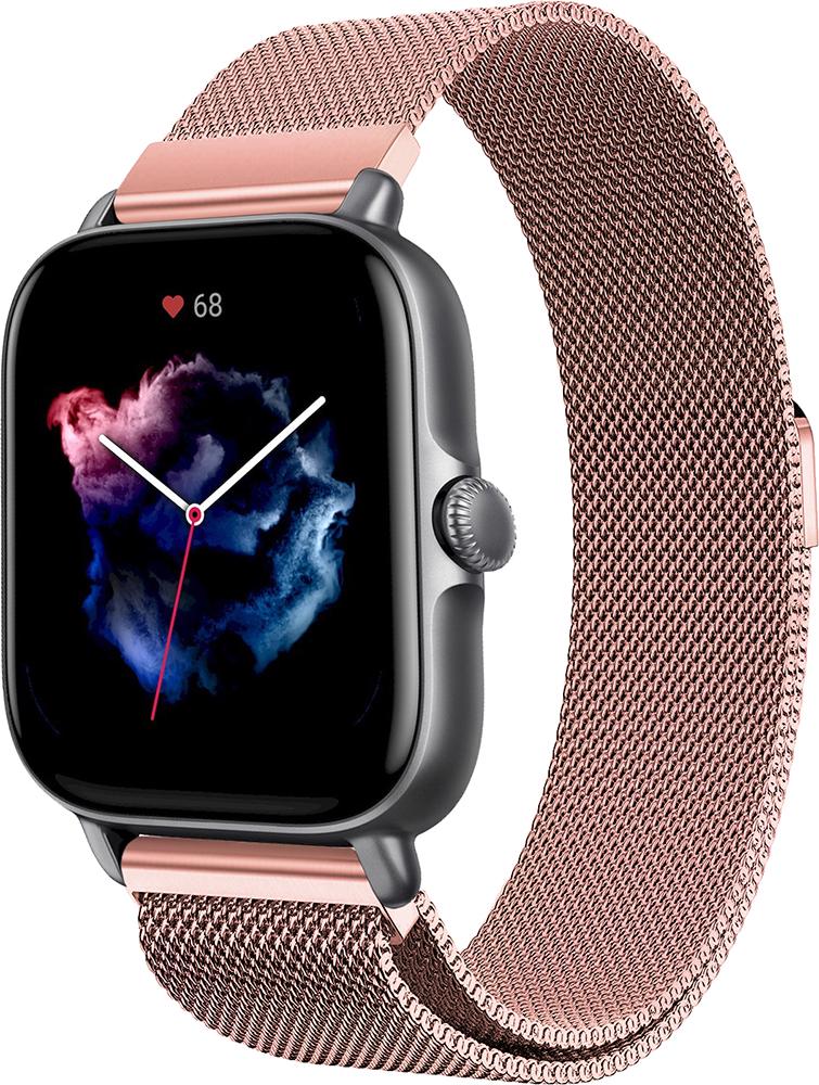 Ремешок Миланская Петля Milano для Amazfit GTS 3 Pink (25321-31)