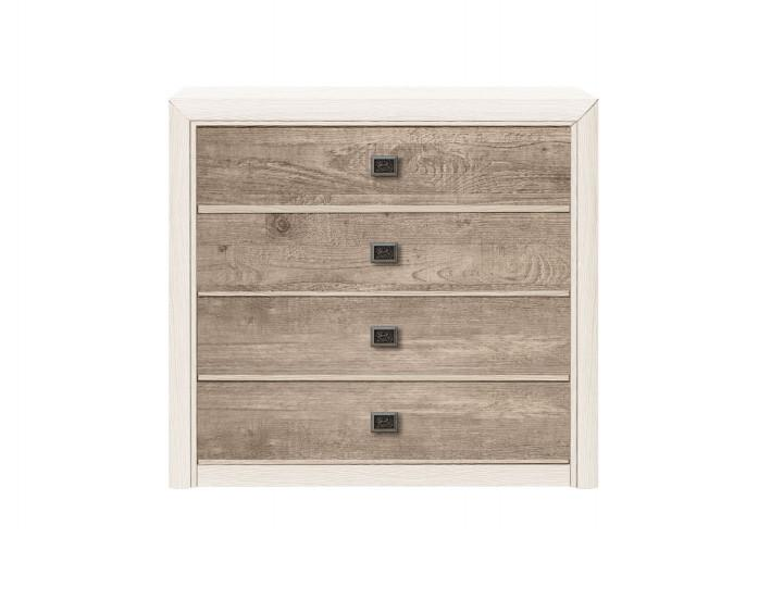 Комод Gerbor Коен 2 KOM4S из ДСП Белый/Бежевый - фото 1