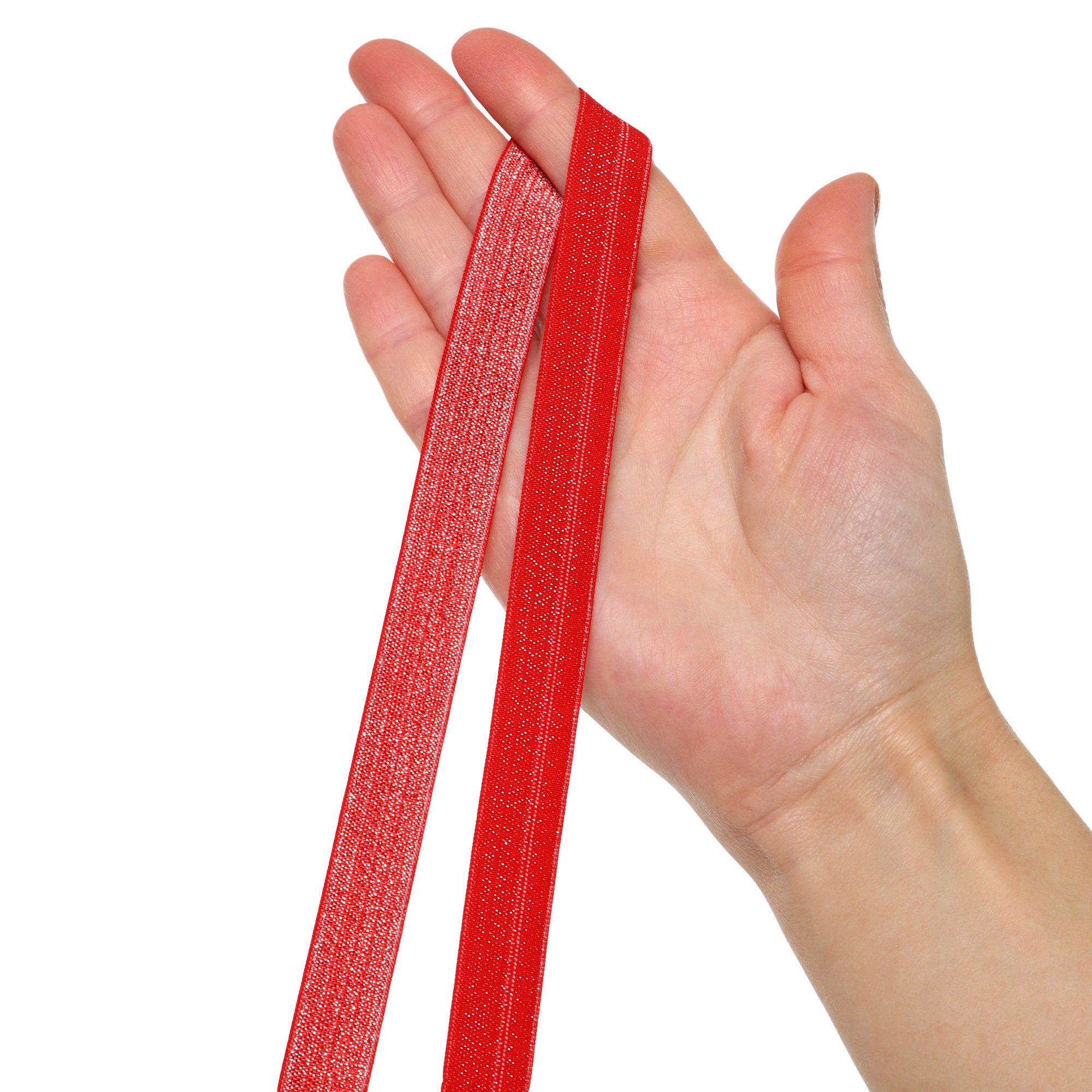 Резинка для детей SP-Sport для прыжков и игр в резиночку Красный (FI-8642) - фото 3