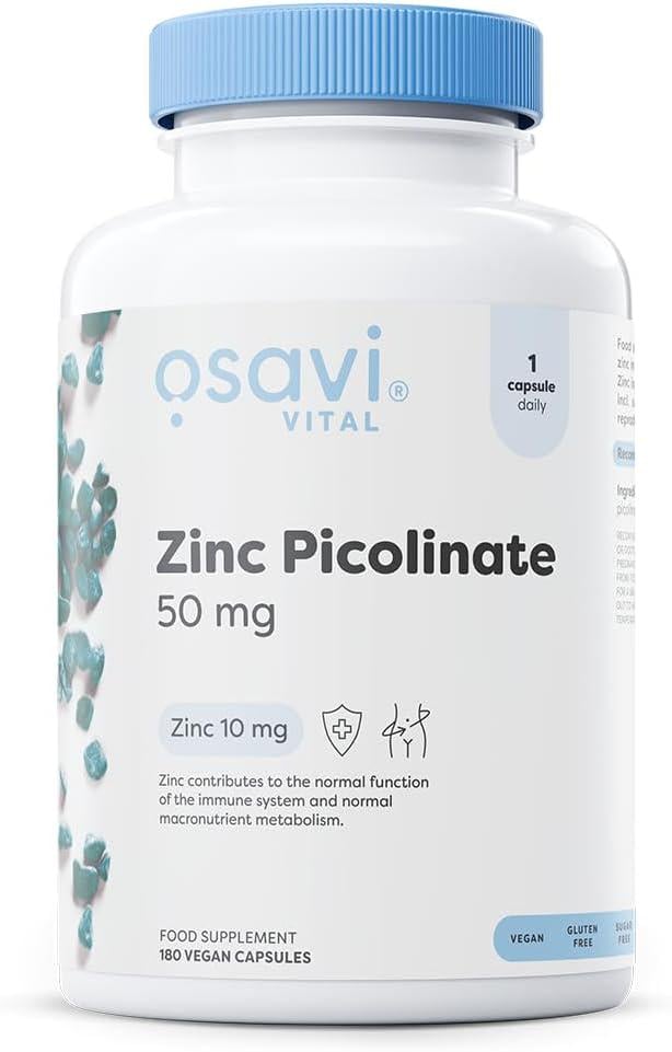 Пиколинат цинка Osavi Zinc Picolinate 50 мг 180 капс. Пиколинат цинка Osavi Zinc Picolinate 50 мг 180 капс.