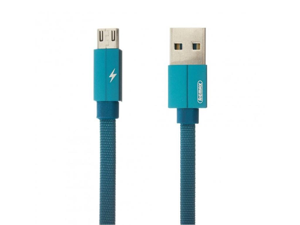 Кабель Remax RC-094m USB MicroUSB Kerolla 1 м Синий (6954851284482)