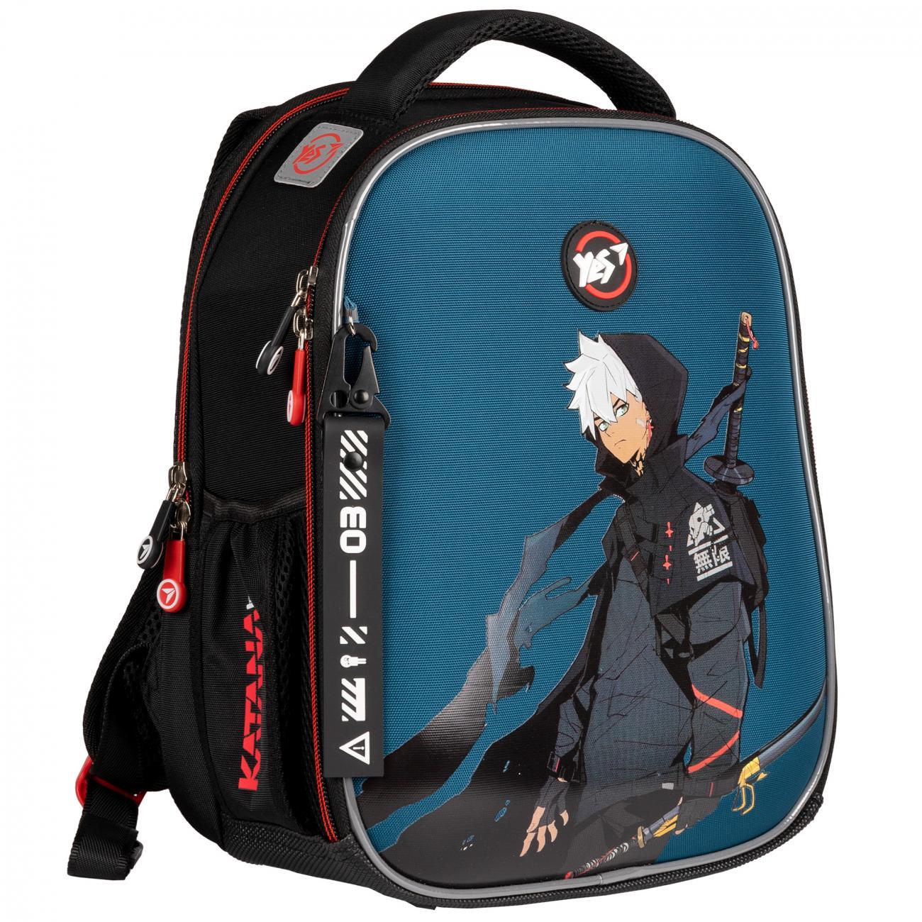 Рюкзак школьный YES Katana 35x28x15 см 15 л Синий (559552)