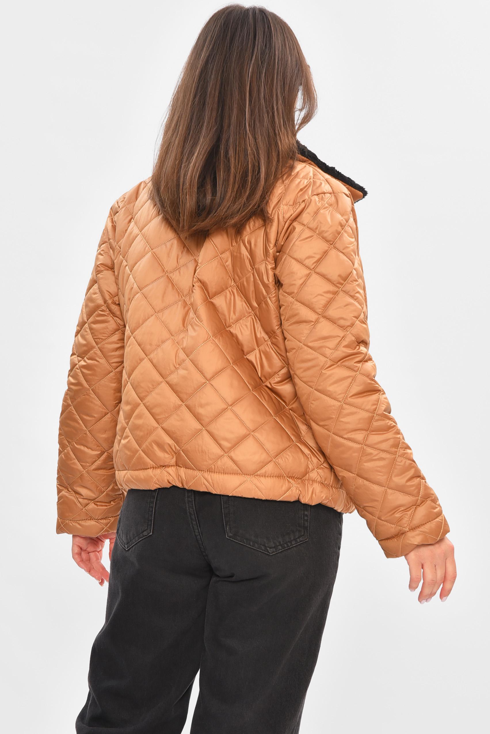 Куртка жіноча демісезонна р. 44/46 Коричневий (205282) - фото 3