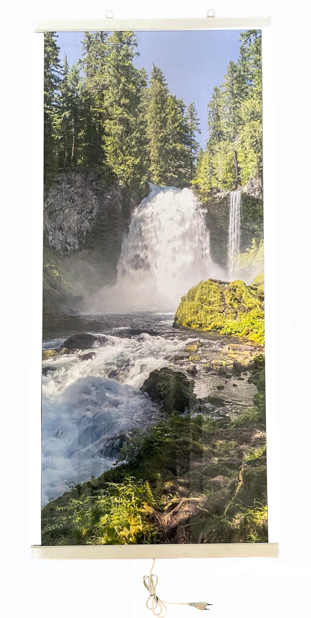 Інфрачервоний обігрівач настінний картина з підігрівом Водоспад 100х45 см (29547127)