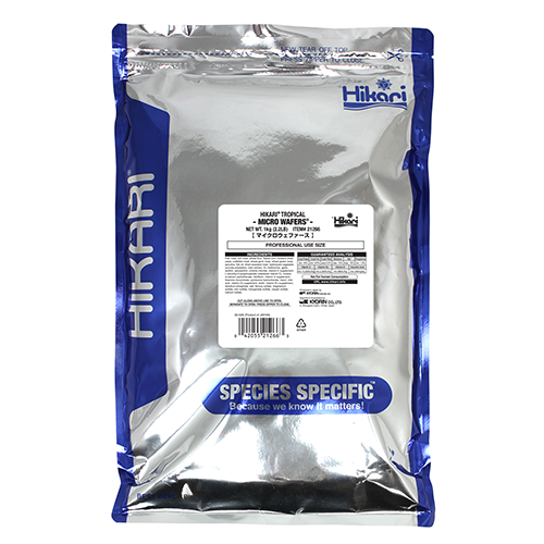Корм Hikari Tropical Micro Wafers для тропических рыбок длиной от 4-5 до 9-10 см 1 кг минидиски ~1 мм тонущий (21266)