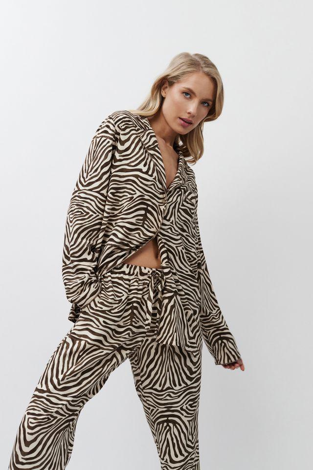 Піжама жіноча з штанами Aruelle S Бежевий (Elise-long) - фото 4 Піжама жіноча з штанами Aruelle S Бежевий (Elise-long) - фото 4