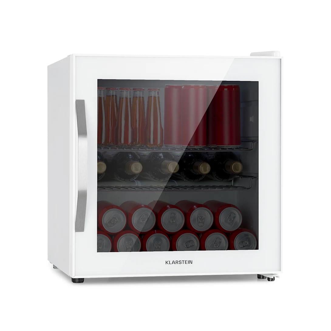 Холодильник витрина KLARSTEIN Beersafe L Quartz панорамные стеклянные двери 47 л 4 полки
