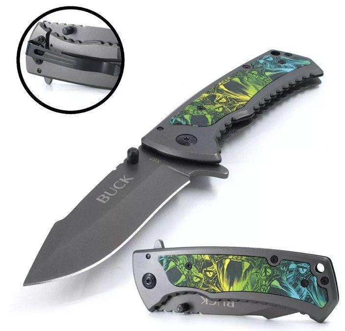 Нож складной Buck A96 с ярким дизайном (19583) - фото 3 Нож складной Buck A96 с ярким дизайном (19583) - фото 3