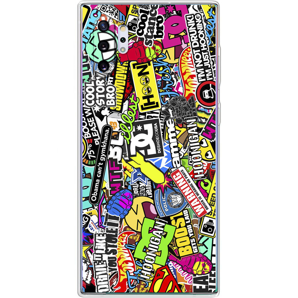 Чохол Boxface Samsung N975 Galaxy Note 10 Plus Multicolored Inscriptions Прозорий силікон (37686-up880-37686)