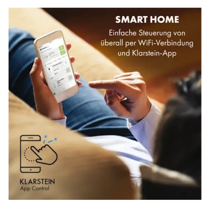 Кондиционер напольный KLARSTEIN Kraftwerk Smart 12K 3в1 3,4 кВт (26255562) - фото 9 Кондиционер напольный KLARSTEIN Kraftwerk Smart 12K 3в1 3,4 кВт (26255562) - фото 9