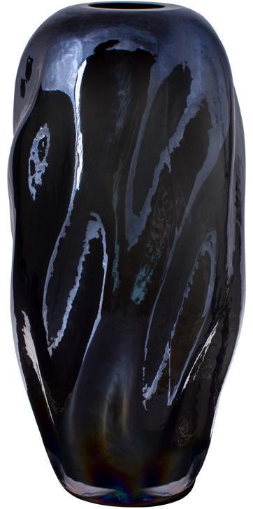 Ваза стеклянная для цветов Ariadne Blue Steel 32 см