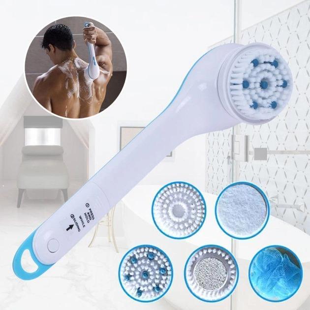 Щетка массажная Spin Spa NJ-157 для тела многофункциональная (NJ-157) - фото 4