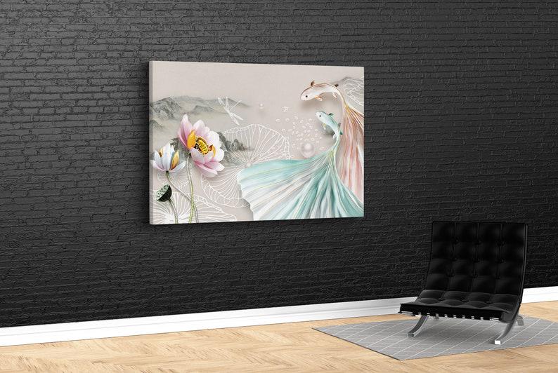Картина для интерьера Красивые рыбы 51x34 см (565)