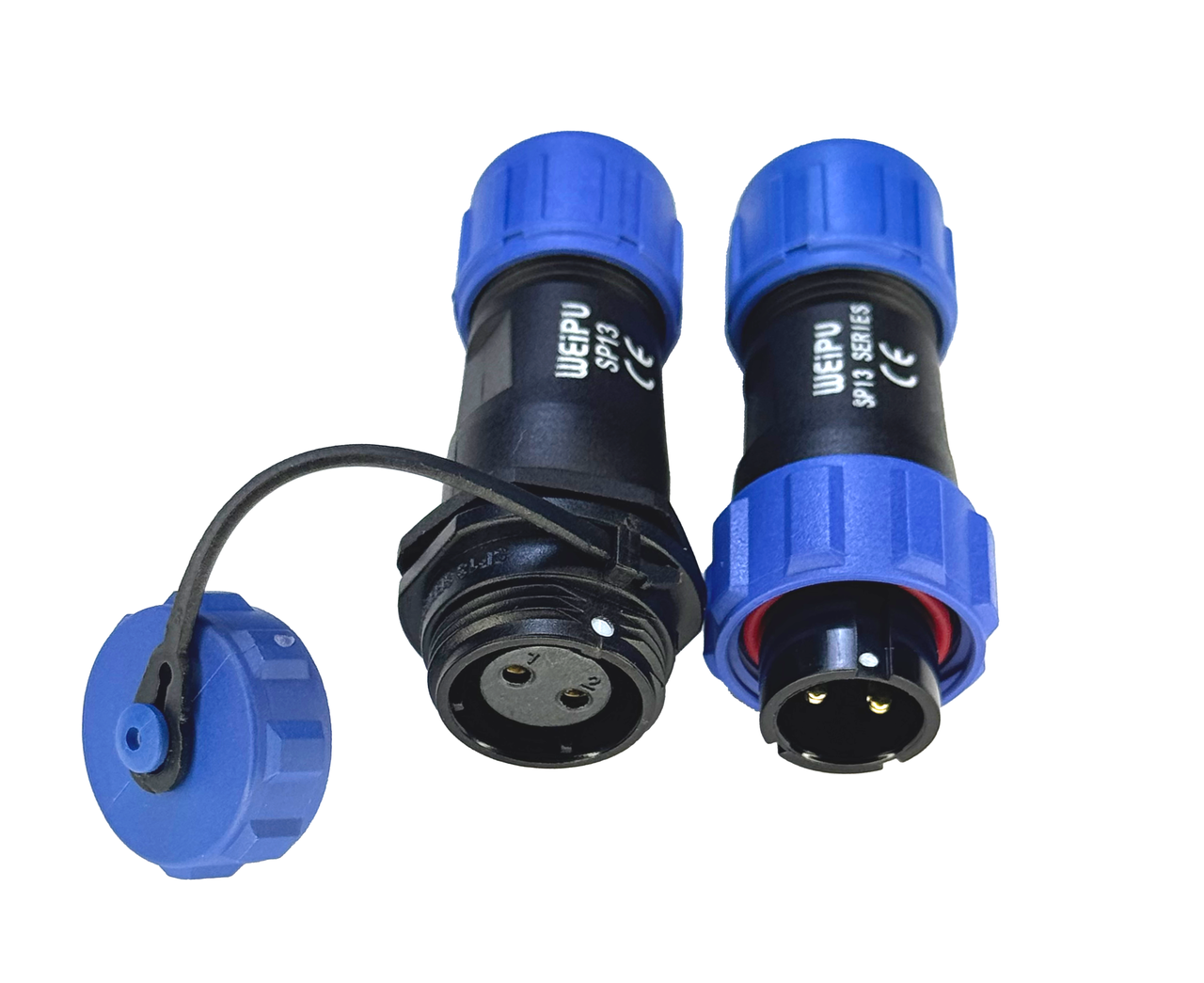 Герметичный разъем Weipu SP1310/P+SP1311/S F-M 2pin IP68 (2757591424) - фото 6