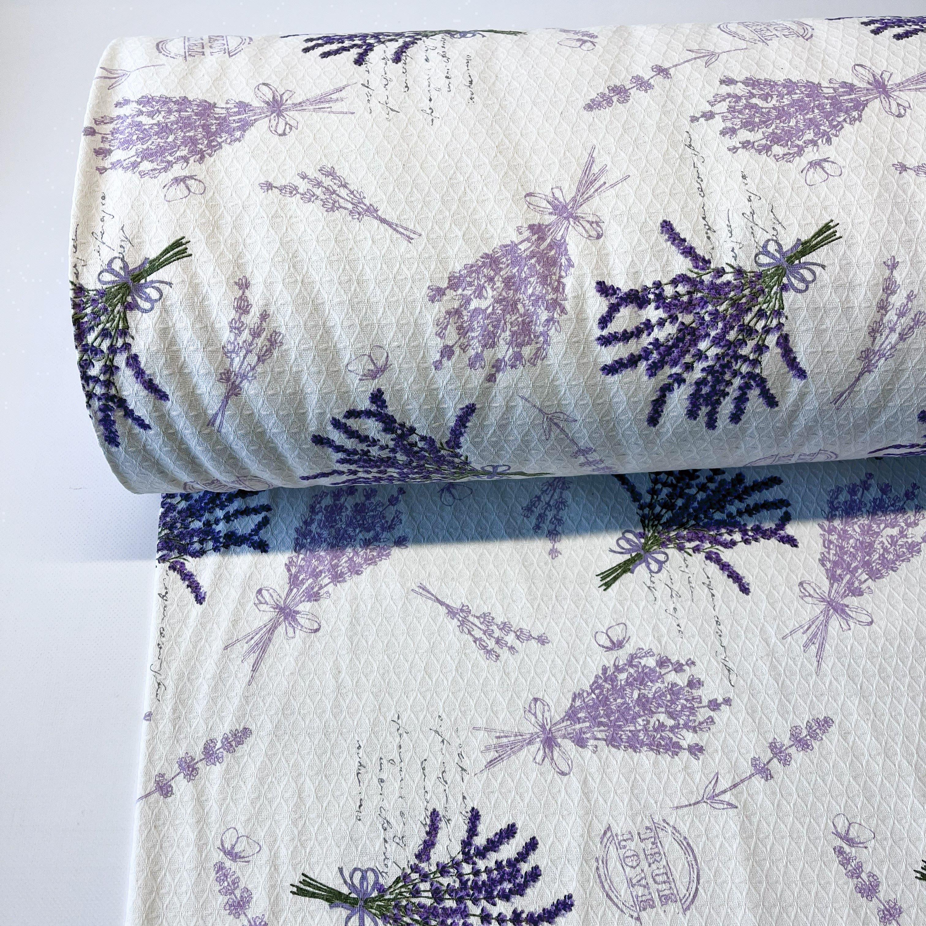 Ткань пике вафелька лаванда хлопок 240 см (10/20701/1 02322)