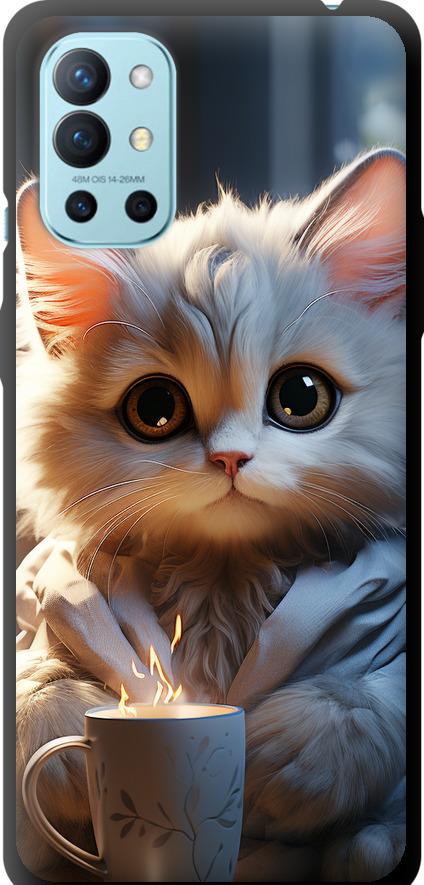 Чехол на OnePlus 9R White cat (5646b-2326-42517)