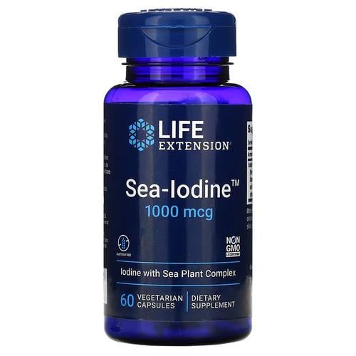 Йод Life Extension Sea-Iodine 1,000 mcg 60 капс. (LEX-17406)